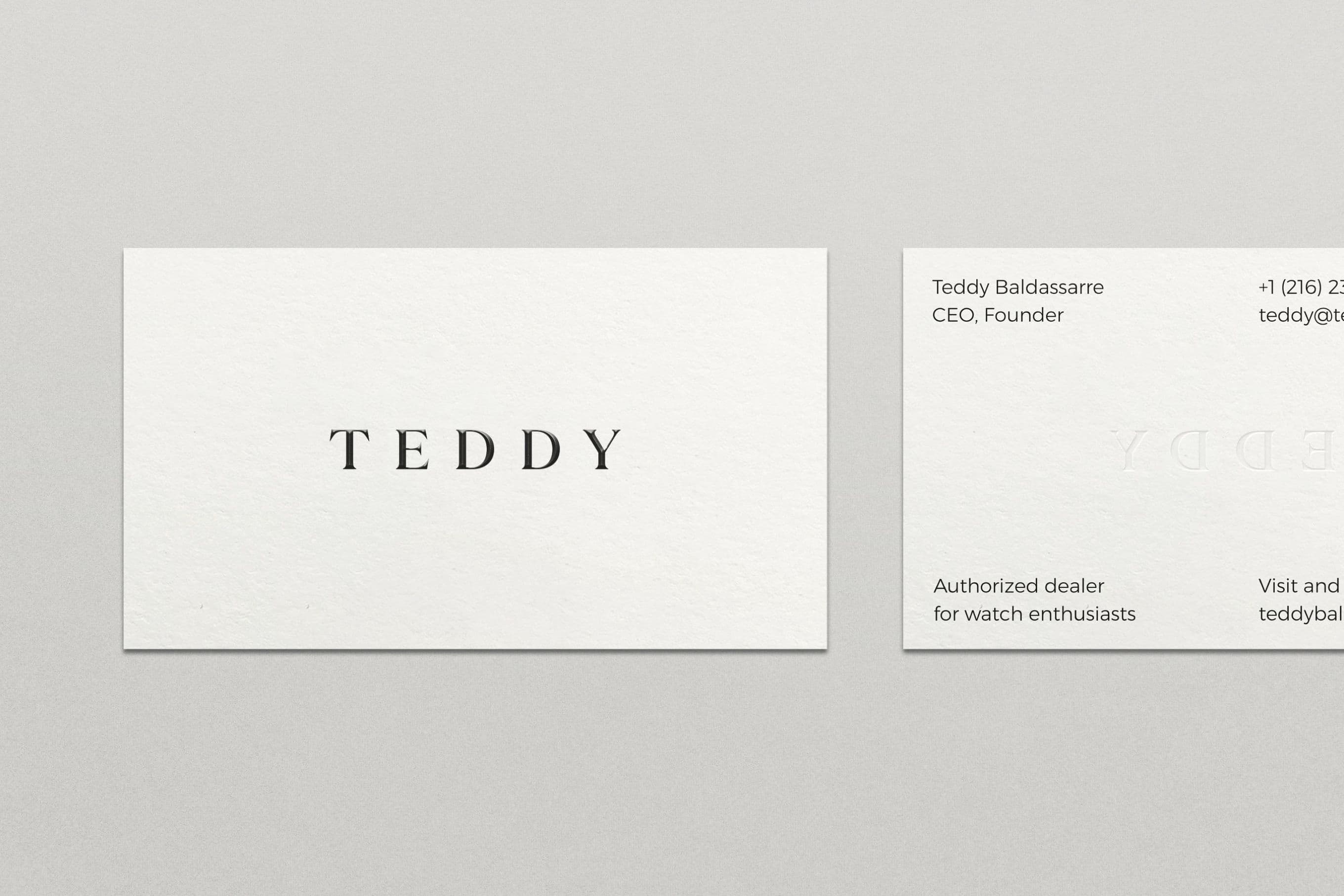 Teddy Baldassarre Business Card