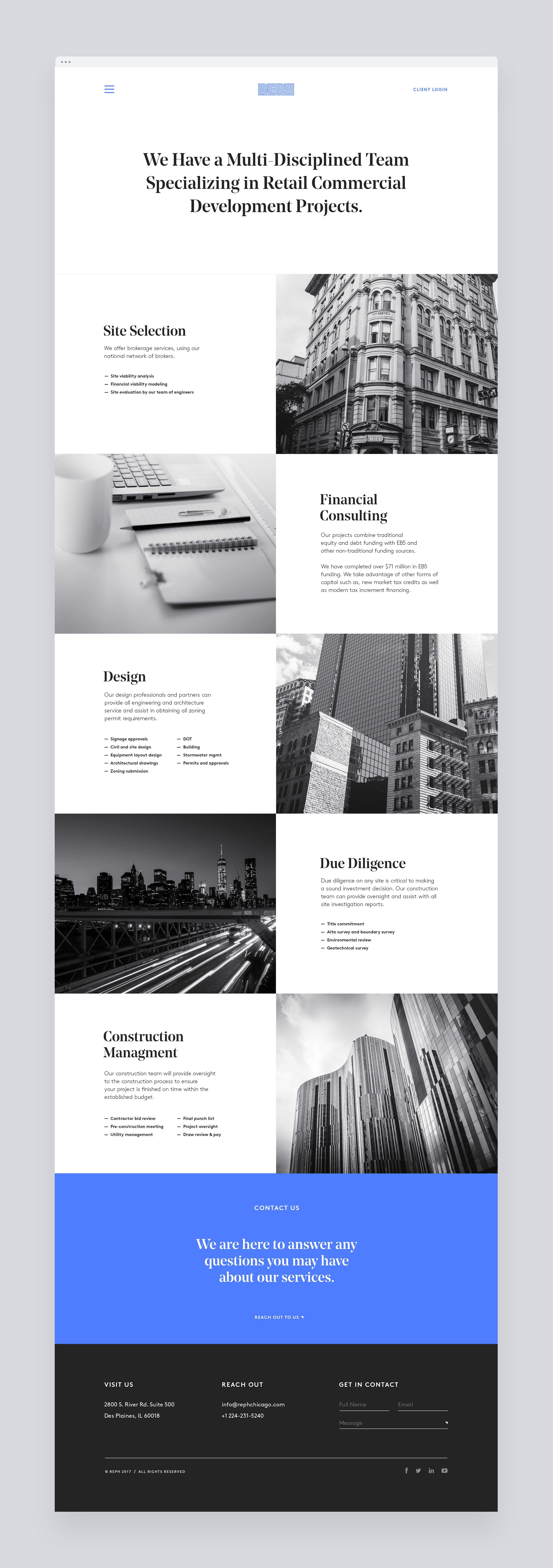 Retail Equity Partners Holdings Web Design